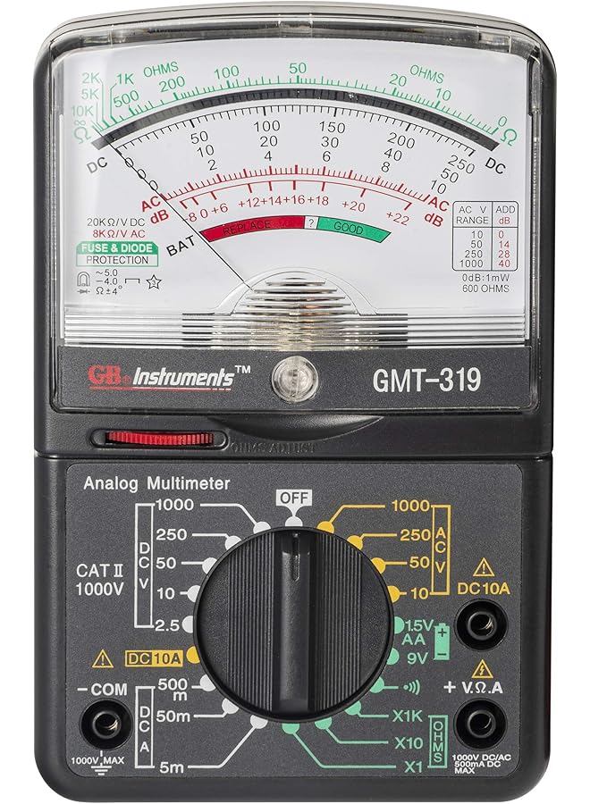 Gardner Bender Gmt-319 Multimeter Tester, Rj-45 & Rj-11, 7 Function / 19 Range 1000V Black - Image 1