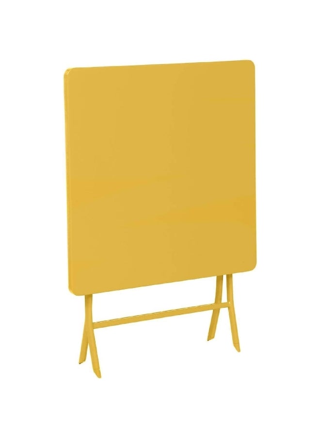 Hesperide Greensboro Weather Resistant Sturdy Folding Table Yellow 71 x 70 x 70 cm 159240 - Image 2