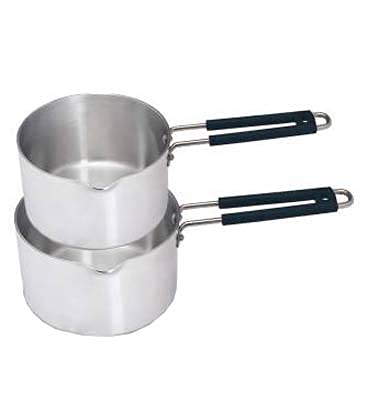 Stephy Aluminium Sauce Pan/ Milk Pan 1.25 LTR., 1.5 LTR. Pack of 2 - Image 1