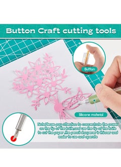 KASTWAVE 18 Pieces Craft Cutting Tool Paper Pen Cutter Knife Creative Retractable Hobby Knife Blade Art Utility Precision Paper Cutting Carving Tools  18 Pieces Craft Cutting Tool Paper Pen Cutter Knife  - Image 4