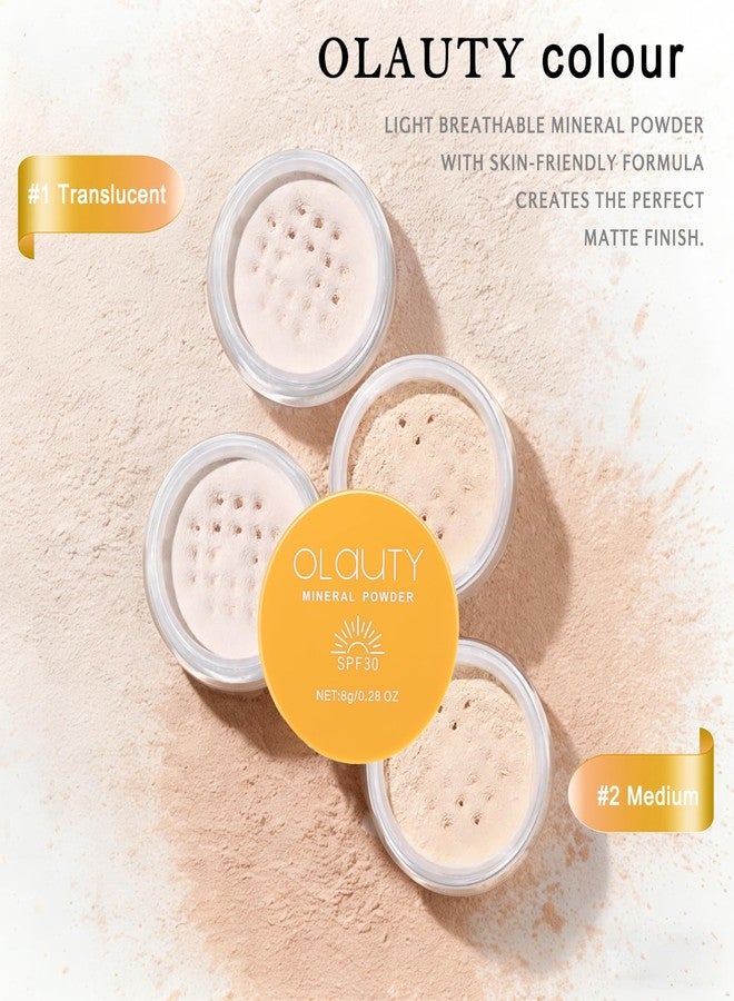 Deepmind Mineral Powder Foundation for Face & Scalp, SPF 30, Translucent Loose Setting Powder Sunscreen Foundation Makeup,Matte Oil Control Natural Finishing Face Powder,Lightweight,Long-Lasting (#02 Medium) - Image 4