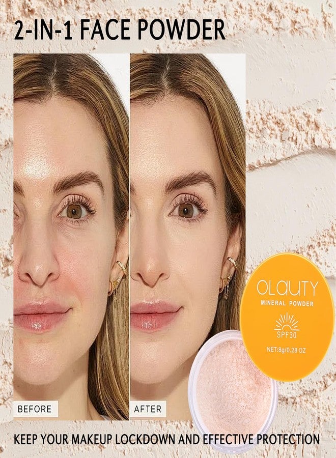Deepmind Mineral Powder Foundation for Face & Scalp, SPF 30, Translucent Loose Setting Powder Sunscreen Foundation Makeup,Matte Oil Control Natural Finishing Face Powder,Lightweight,Long-Lasting (#02 Medium) - Image 5