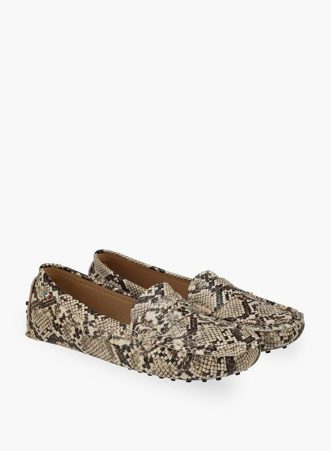 Renzo Ruganni Women Textured Loafers