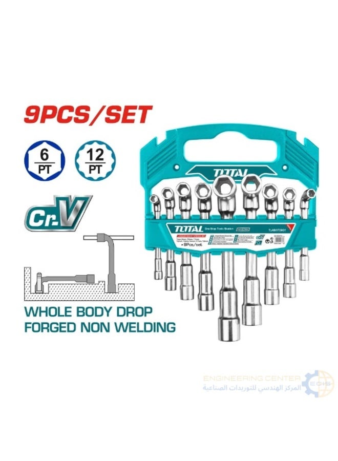 Total 9-Piece Pipe Set 7-19mm TLASWT0901