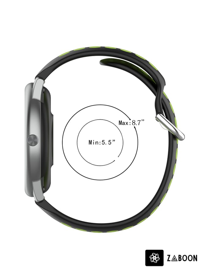 Zaboon Huawei Honor Magic Watch 2 46mm 22mm Clasp Two Color Sport Watch Band - Image 5