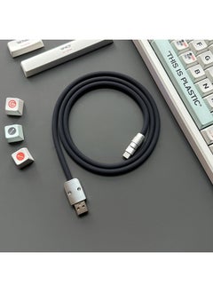 Super Soft Silicone Data Cable For Apple For Iphone For Huawei For Xiaomi OPPO Mobile Phone Tablet PD Super Fast Charging-Color:3 M USB To For Iphone 12W-Model:Black