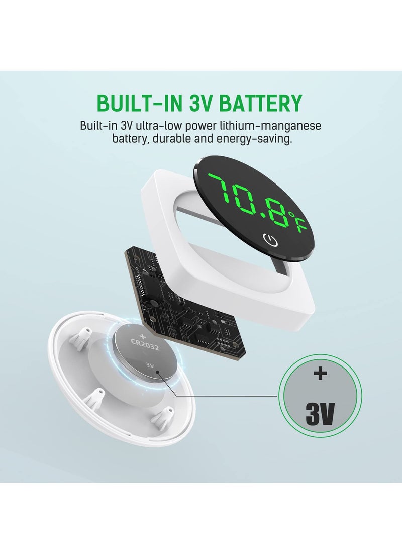 SYOSI - ترمومتر أكواريوم رقمي، ترمومتر بشاشة LED لأكواريوم الأسماك قياس دقيق لدرجة الحرارة دقيق حتى ±0.9°F ترمومتر حوض السمك مع شاشة لمسية LED - Image 1