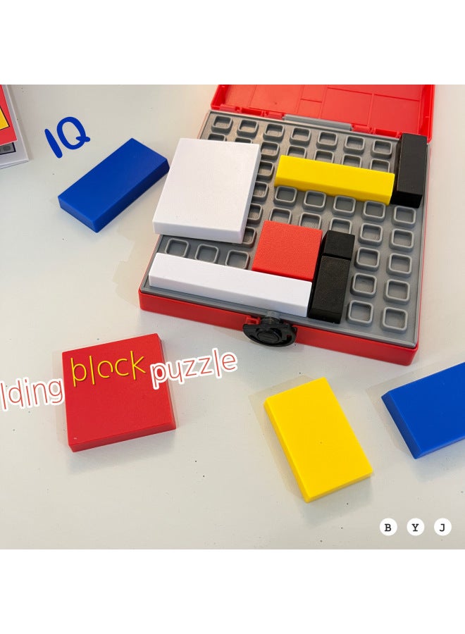 لغز مكعبات بناء الذكاء معركة كبيرة لغز التفكير المنطقي المتقدم ذو الذكاء العالي للأطفال لعبة مكعبات البناء للأولاد والبنات - اللون: IQ مكعبات بناء لغز معركة - Image 5