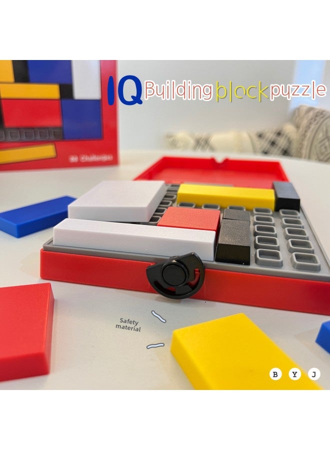 لغز مكعبات بناء الذكاء معركة كبيرة لغز التفكير المنطقي المتقدم ذو الذكاء العالي للأطفال لعبة مكعبات البناء للأولاد والبنات - اللون: IQ مكعبات بناء لغز معركة - Image 4