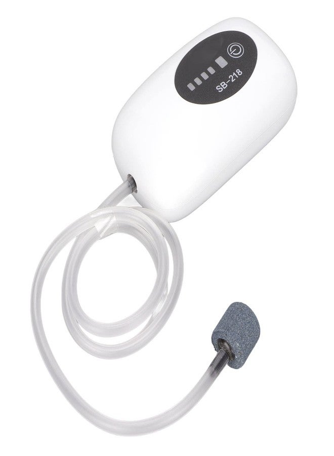 ENZZ Aquarium Air Pump Rechargeable Aquarium Air Pump Shock Absorption Energy Saving Indoor Dual Mode Portable SB-218 Single Hole - Image 1