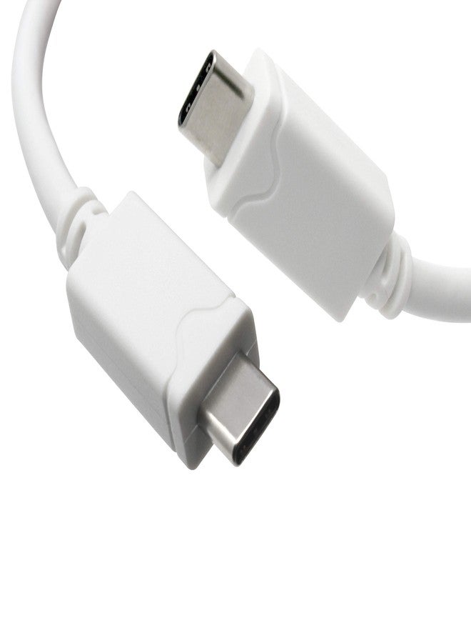 Vebner كابل USB C إلى USB C بطول 20 قدم - USB Type C طويل جداً - متوافق مع سامسونج، آيباد برو، أجهزة أندرويد، ربط الكاميرا والمزيد (أبيض) - Image 2