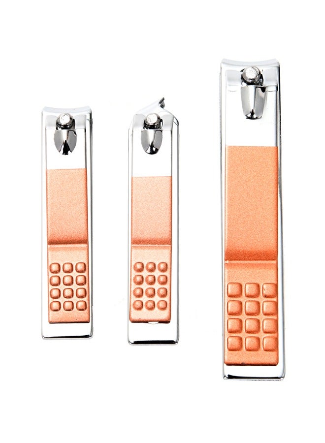 LAWAZIM Manicure Set - 3 Pieces Gold - Rust-Resistant Compact Fingernail and Toenail Care Kit with Mini, Standard, and Slanted Nail Clippers - for At-Home Manicure and Everyday Nail Maintenance. - Image 2