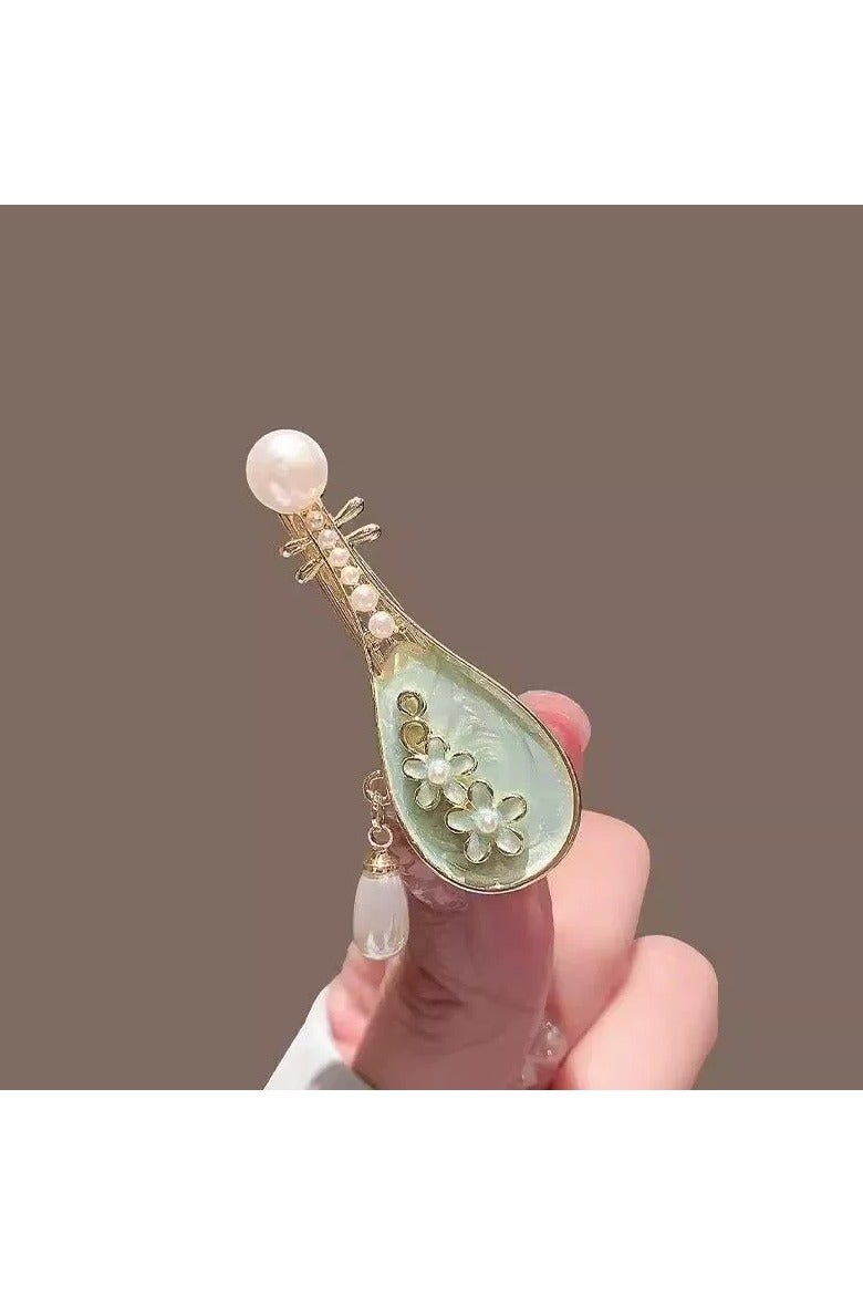 general 4 Pieces of Rose Flower Style Plectrum Hair Clips - small and Unique Side-parted Hair Clips for Holding Up Messy Hair - ancient-style Hair Clips and Headwear - Image 2