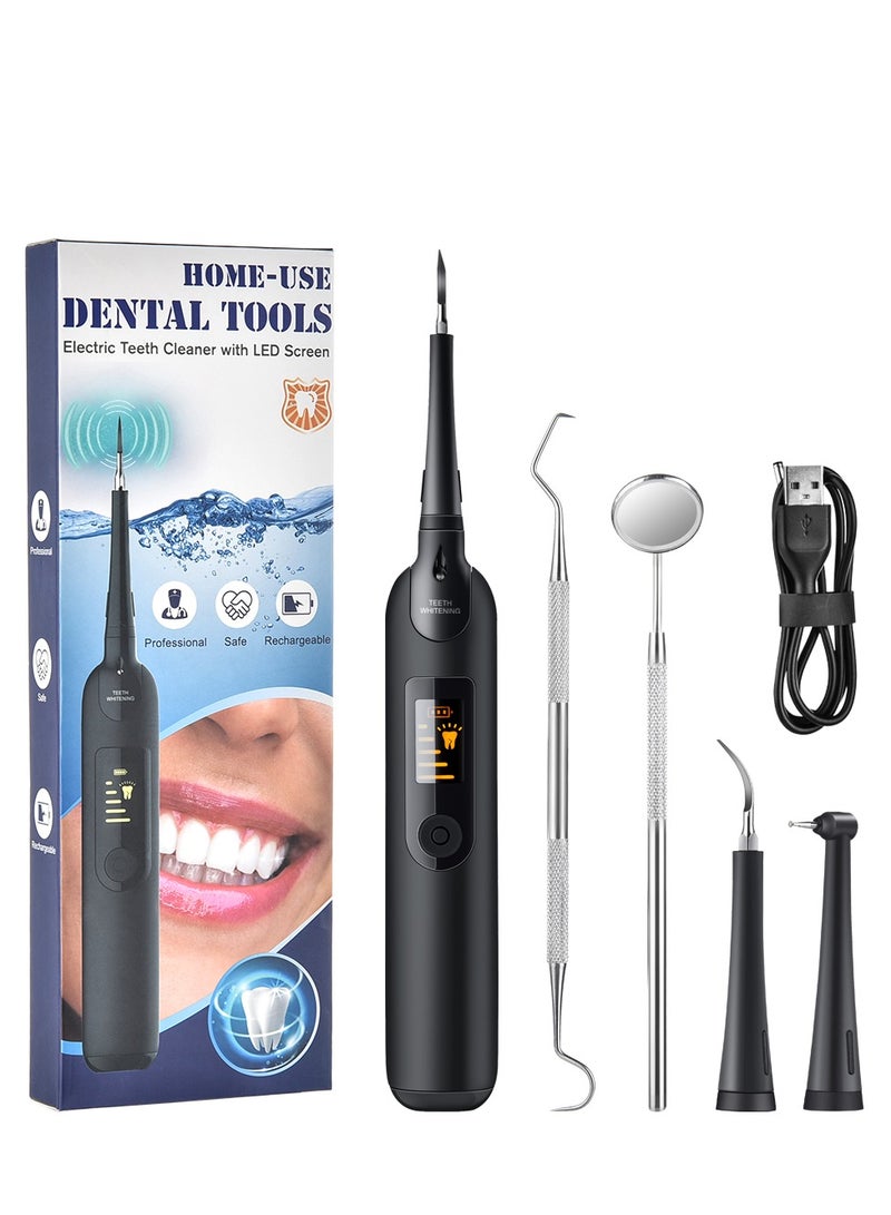 general Portable Water Flosser Oral Irrigator Set,Electric Plaque Remover for Teeth, Ultrasonic LED Display Teeth Cleaning Kit Safe for Both Adult Kids - Image 1