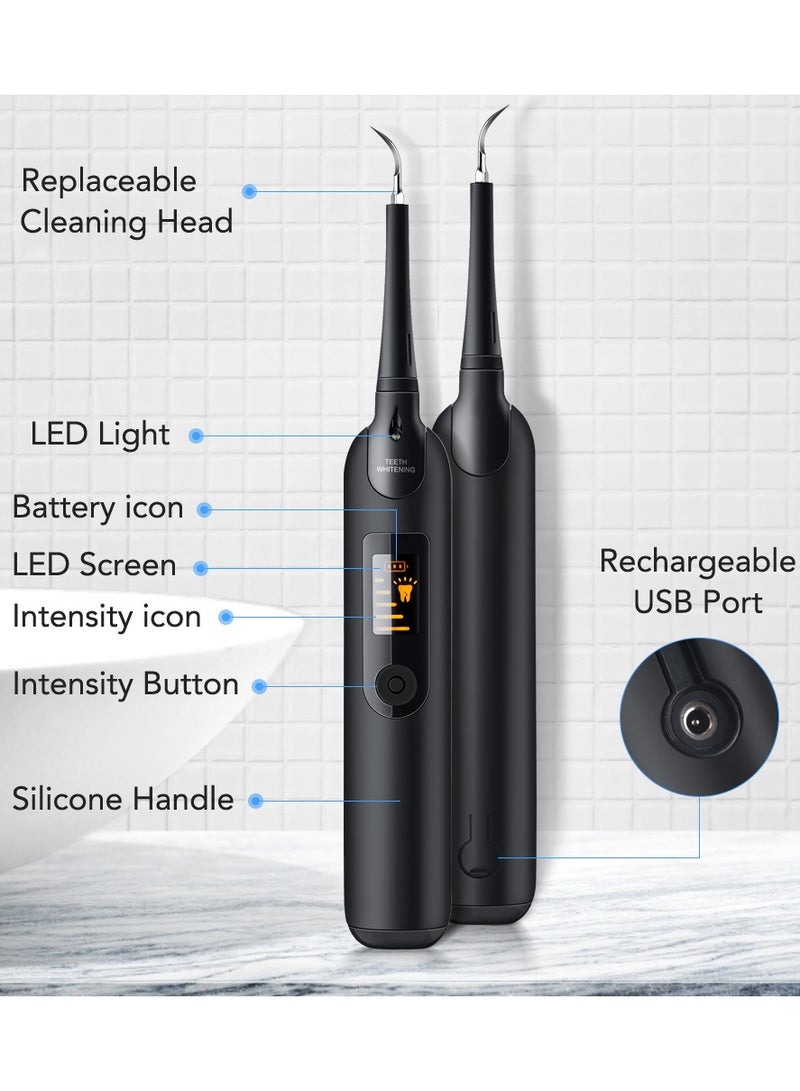 general Portable Water Flosser Oral Irrigator Set,Electric Plaque Remover for Teeth, Ultrasonic LED Display Teeth Cleaning Kit Safe for Both Adult Kids - Image 5