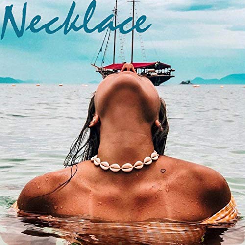 Chennie Boho Cowrie Shell Choker Necklace Beach Puka Seashell Necklaces Adjustable Rope Jewelry with Anklets for Women (A Ivory) - Image 5