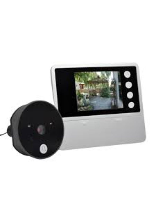 Smart Video Doorbell Peephole Camera for Apartment Door, 2.8 Inch LCD Display, Night Vision, Motion Detection, Photo & Video Recording, Home Security Viewer