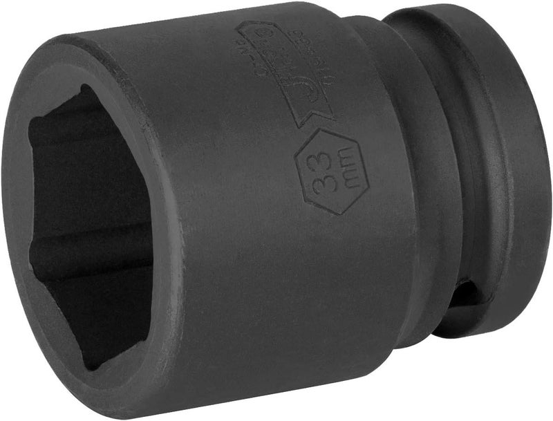 Jetech 3/4 Inch Drive 33mm Standard Impact Socket, Made with Chrome Molybdenum Alloy Steel, Heat Treated, 6-Point Design, Metric - Image 1