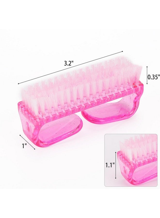 Tecbeauty 12 Pcs Handle Grip Nail Brush, Fingernail Brush Cleaner Hand Scrub Cleaning Brushes For Toes, Nails, Men And Women（4 Colors） - Image 2