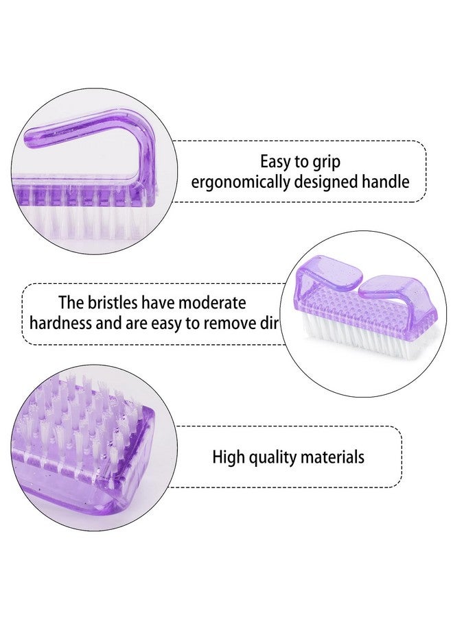 Tecbeauty 12 Pcs Handle Grip Nail Brush, Fingernail Brush Cleaner Hand Scrub Cleaning Brushes For Toes, Nails, Men And Women（4 Colors） - Image 3