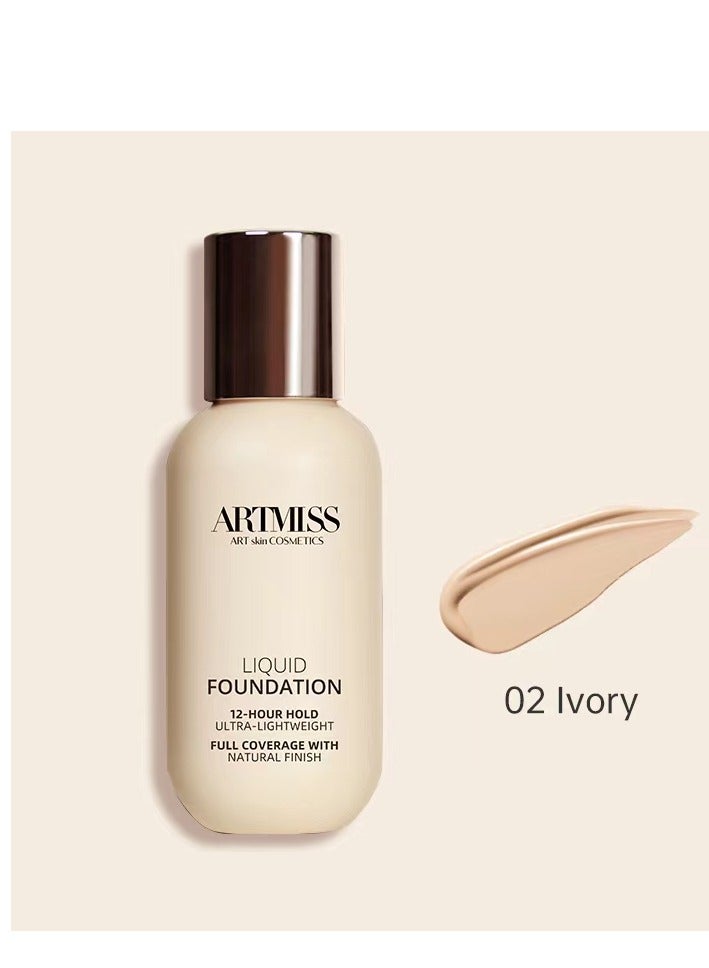 ARTMISS Rose Infusion Cleansing Oil · Deep Purify & Hydrate 150ML makeup remover & Long Lasting Ultra-lightweight Liquid Foundation 02（Comes with brush）Bundle - Image 4