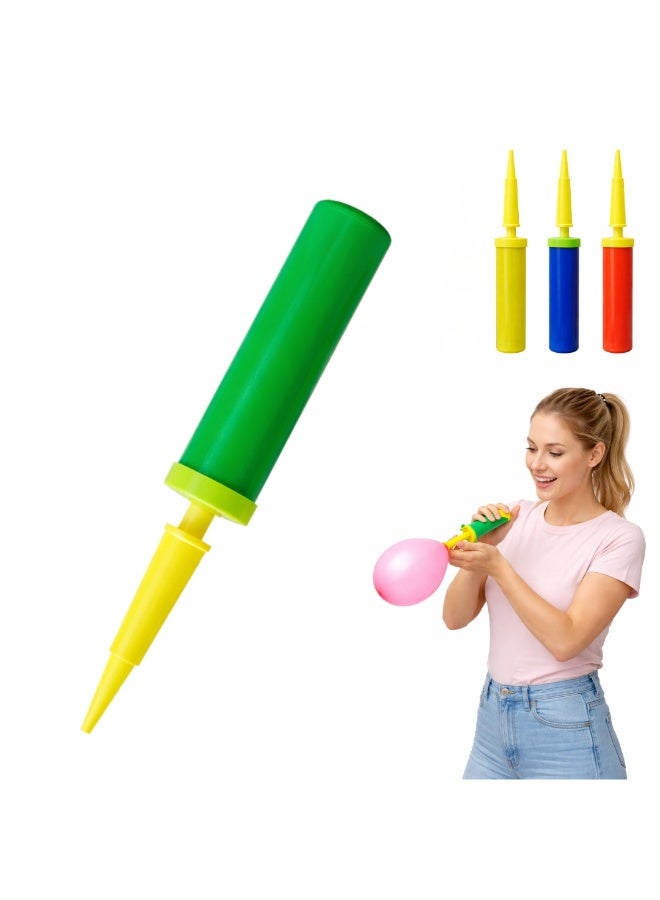 Lukadah Balloon Pump Hand Air Pump for Balloons, Portable Manual Balloon Inflator, Fast Dual Action Balloon Pump for Latex & Foil Balloons, Balloon Blower Tool for Birthday Party Decorations, Baby Shower, Wedding, Festival & Event Supplies (Multi-colour) - Image 1