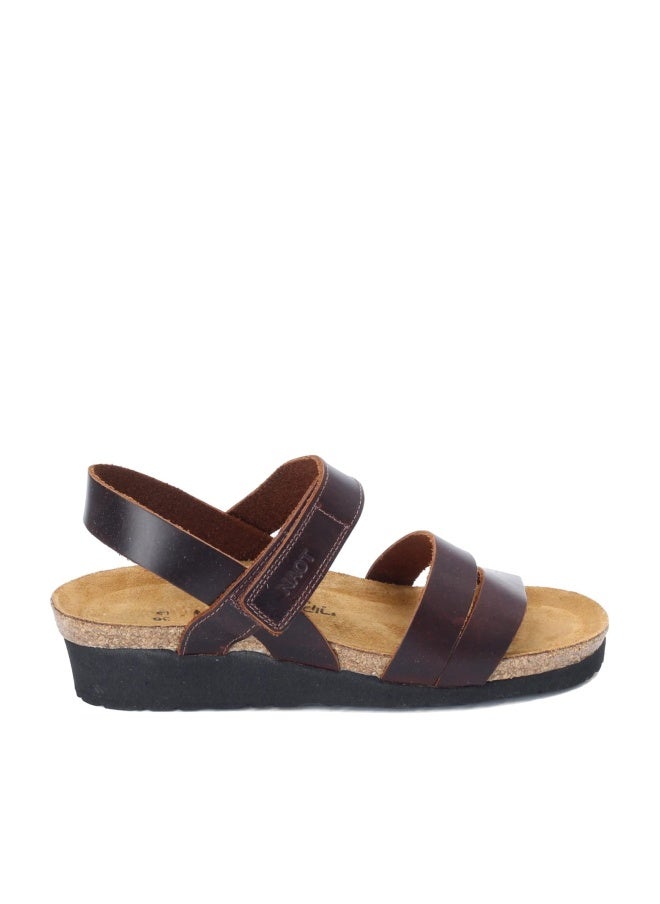 NAOT Kayla Women's Sandals â€“ 3-Strap Support with Backstrap, Cork-Latex Footbed, Arch Support â€“ Comfortable for All-Day Walking Buffalo Leather 9-9.5 N-M US - Image 1