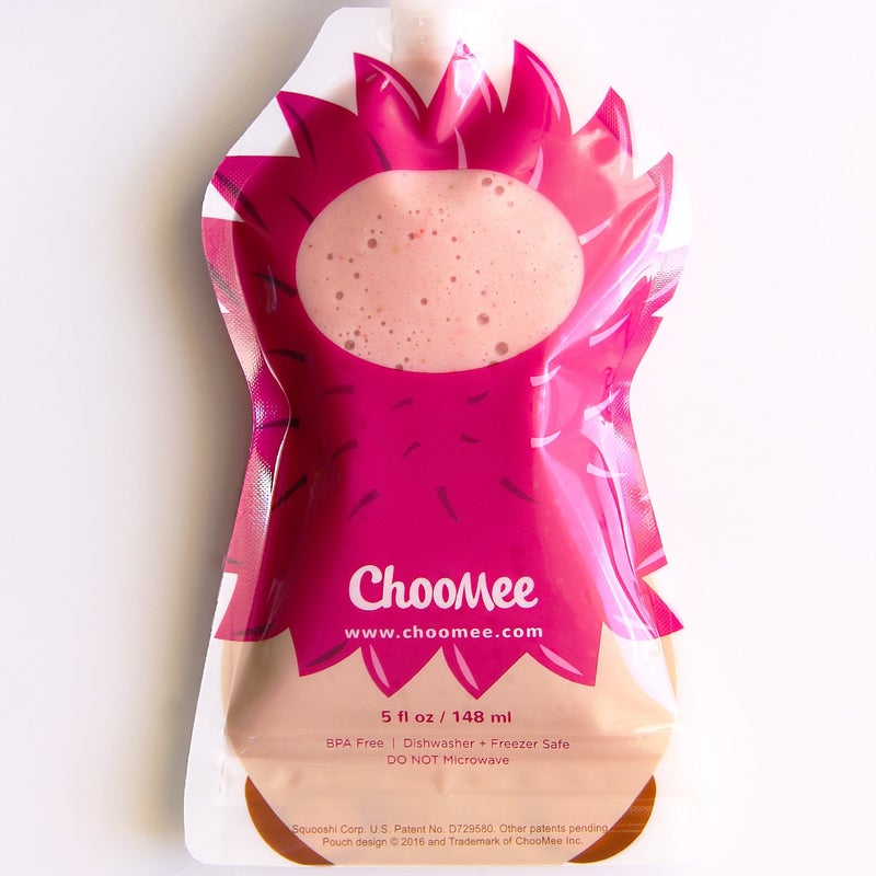 ChooMee Reusable Baby Food Storage Pouches, 5 oz + SoftSip Pouch Tops | Ideal for Baby Food, Smoothies and Purees | Secure Double Lock Zipper, Wide Bottom, BPA Free | FreshSquad, 10 CT - Image 5