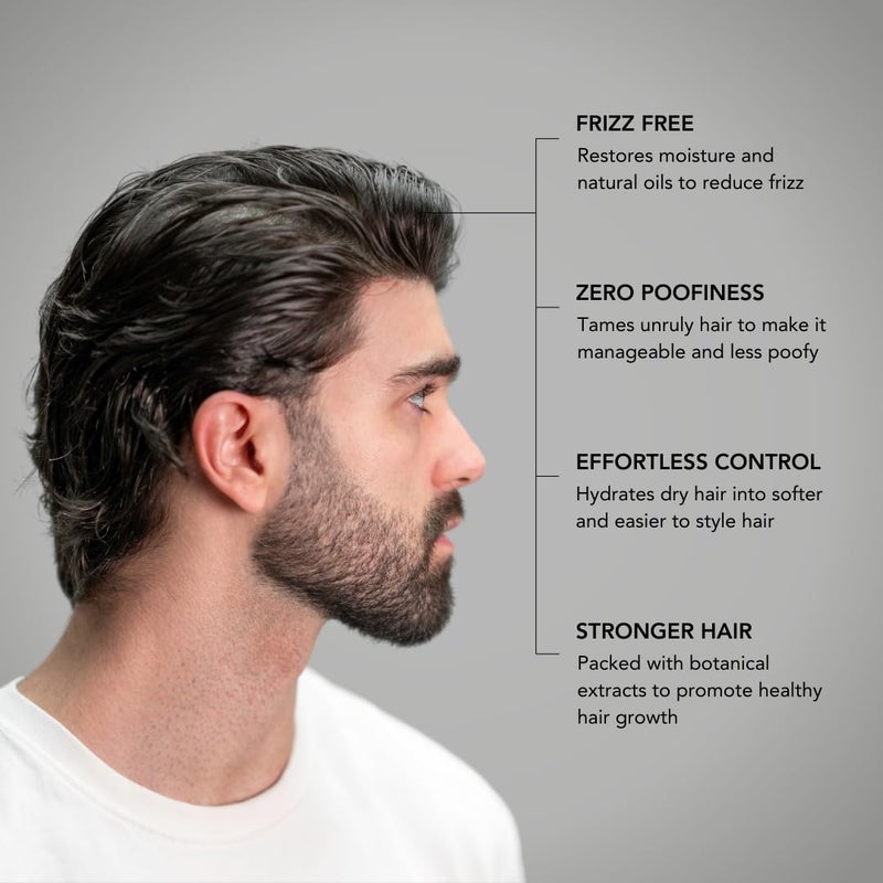 BluMaan زيت شعر بلومان المرطب - مصمم للشعر الجاف، المجعد، المستقيم، أو المموج - زيت تقوية شعر الرجال 100% طبيعي - 60 مل / 2.0 أونصة - Image 3