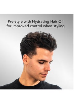 BluMaan BluMaan Hydrating Hair Oil - Designed for Dry, Frizzy, Straight, or Curly Hair - 100% Natural Men's Hair Strengthening Oil - 60 ml / 2.0 oz  - Image 3