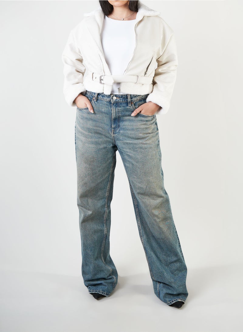 جاكيت حريمي جلد - Image 3