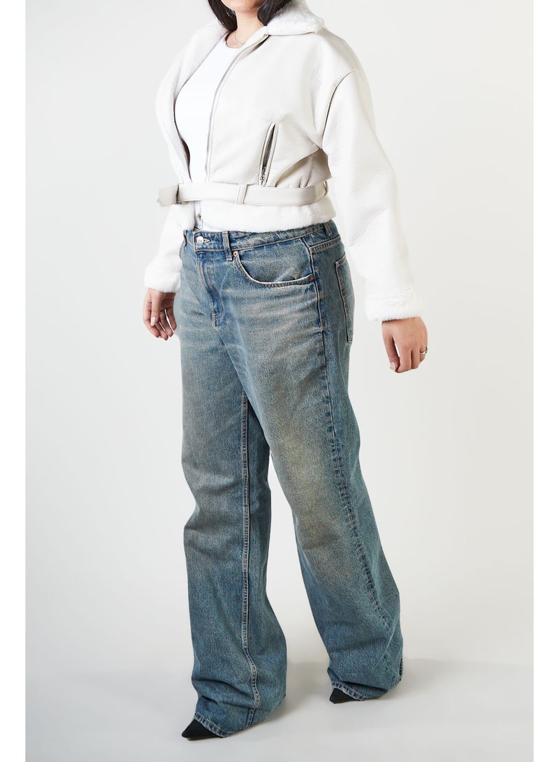 جاكيت حريمي جلد - Image 2