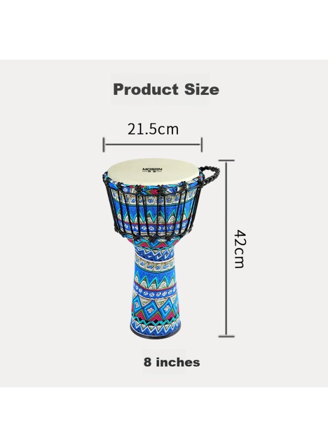 Mosen 8-inch Lightweight African Drum Abs Material Children's Beginner Practice Lijiang Hand Drum Tunable Jingtailan