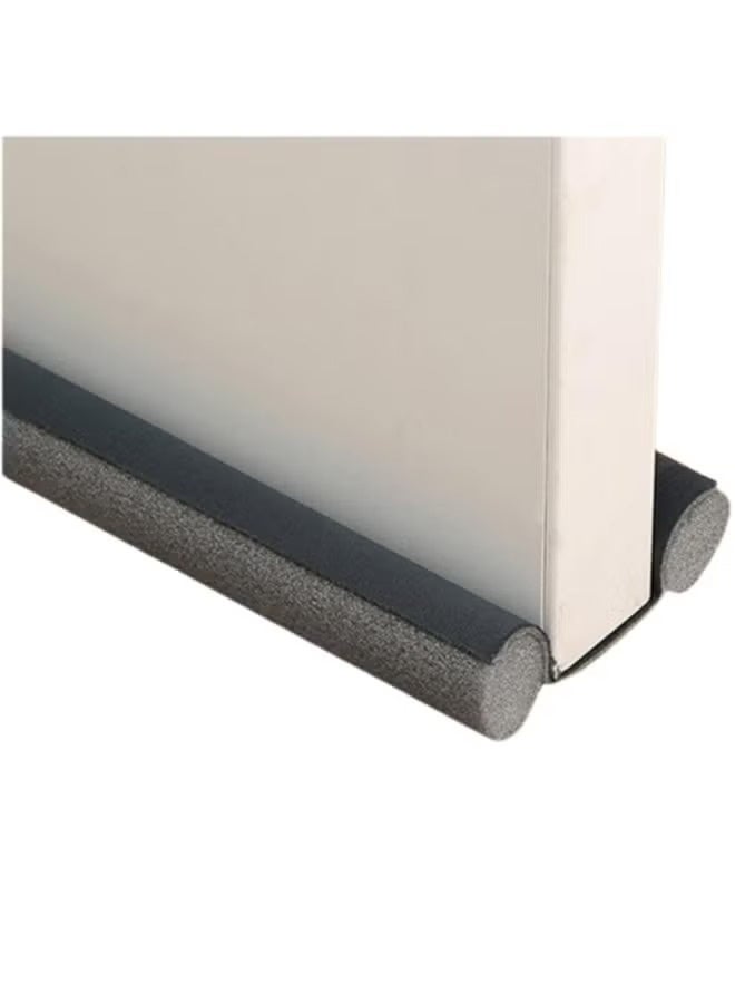 Double Side Door Draft Blocker Under Door Bottom Seal Strip, 95cm, Black - Image 3