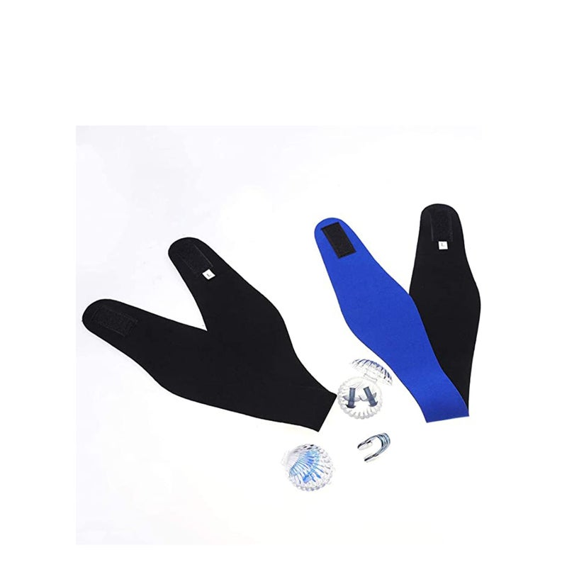 Swimming Nose Clips and Earplugs Set, 6 Pieces Swimming Headband Ear Plugs Nose Clip Protector Swim Nose Protector for Kids Adults Children Swimming Training Beginners Competitions - Image 3