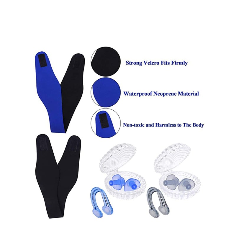 Swimming Nose Clips and Earplugs Set, 6 Pieces Swimming Headband Ear Plugs Nose Clip Protector Swim Nose Protector for Kids Adults Children Swimming Training Beginners Competitions - Image 5