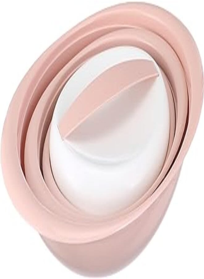 Bager Bager Smart Oval Pots Set (3 Pcs), Pink 