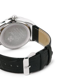 GENEVAL Leather Strap Analog Wrist Watch GL1513WWB - 44mm - Black  - Image 4