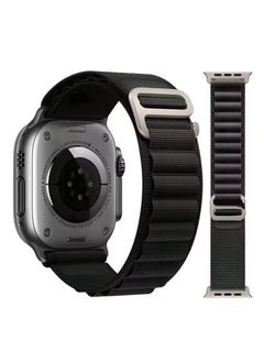 Replacement Apple Watch Ultra Alpine Loop Band Strap Compatible with 49MM 45MM 44MM 42MM For All Series Black