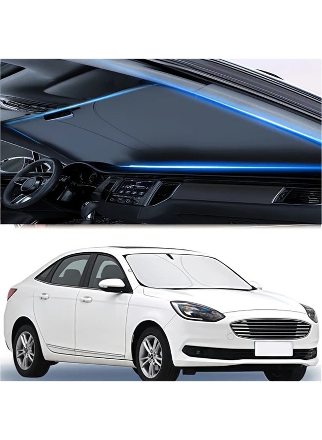 Universal Car Windshield Sunshade Cover Lightweight Portable For Household Cars - Image 2