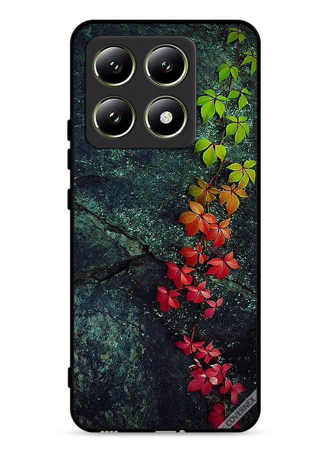 Covernex Xiaomi 14T 5G Protective Case Cover Beautiful Leaves - Image 1