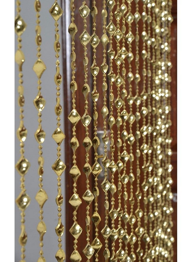 Pindia ستارة خرز بانديا على شكل طائرة مزخرفة لامعة (ذهبي، 7 أقدام، صلبة) - Image 4