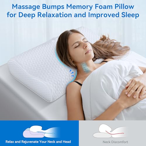 zibroges Cervical Neck Pillow for Pain Relief- Queen Size Adjustable Cooling Pillow for Sleeping, Memory Foam Pillows for Neck Shoulder, Ergonomic Contour Bed Pillow for Side, Stomach & Back Sleepers - Image 5