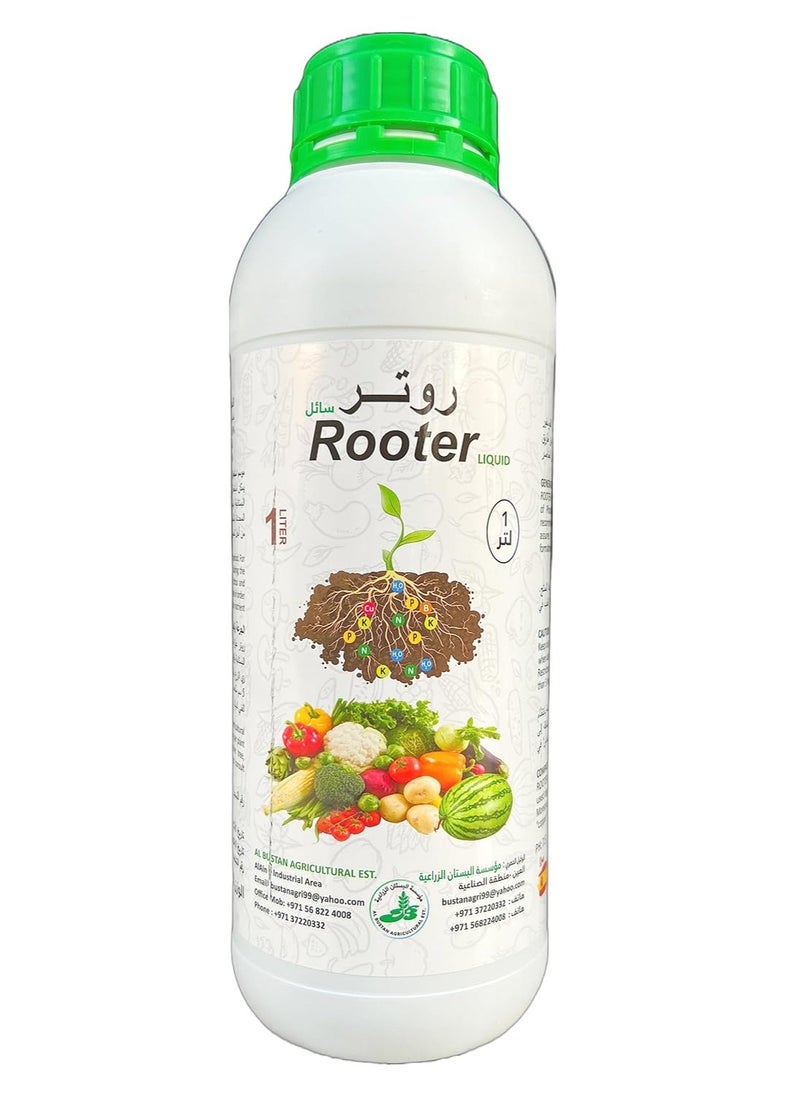 ROOTER Rooter Liquid (Root Booster) Organic Liquid Fertilizer 1 Liter Made in Spain  - Image 1