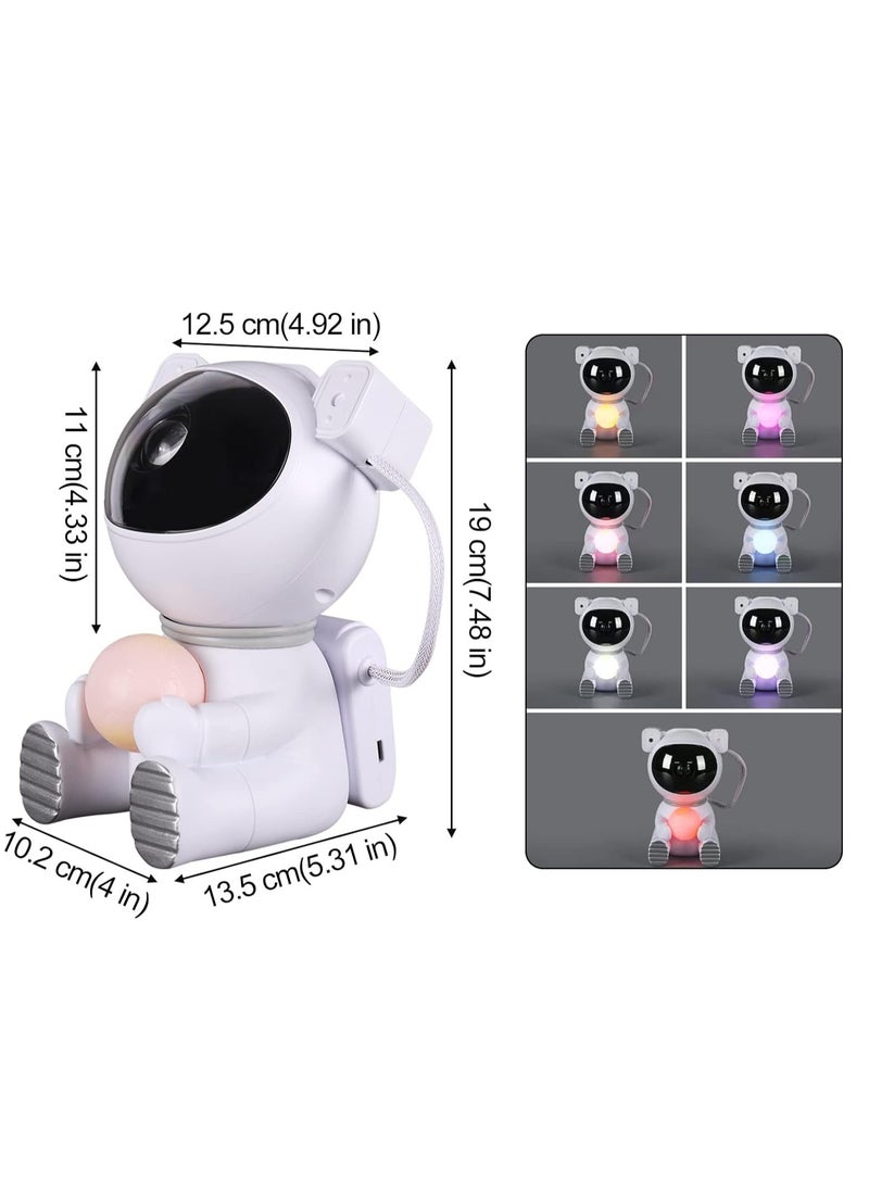 Astronaut Star Projector Night Lights Astronaut Nebula Galaxy Night Light Projector for Children Adults Baby Bedroom Party Room and Game Room Star Projector with Moon Lamp - Image 2