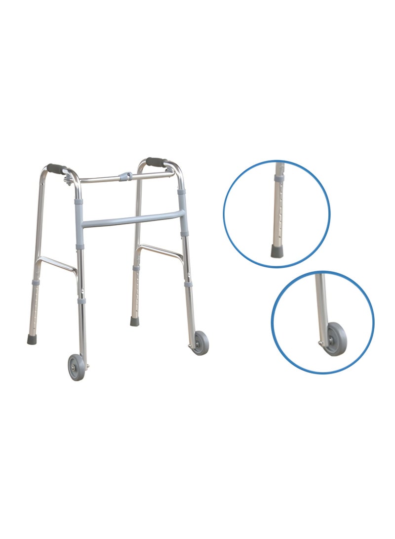 Advance Care Adjustable Foldable Aluminum Walker With Wheels – Model 912L - Image 3