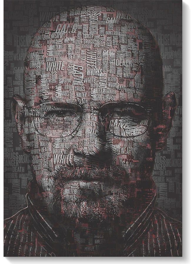 RYN لوحة فنية جدارية زخرفية متعددة الألوان 40 × 60 سم - Image 2