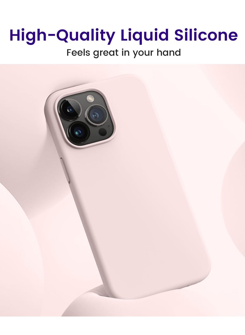 BORTONY iPhone 15 Pro Case Liquid Silicone 3 Layers Full Covered Soft Gel Rubber iPhone 15 Pro Cover Slim Phone Case with Anti-Scratch Microfiber Lining for Apple iPhone 15 Pro 6.1 Inch - Image 3