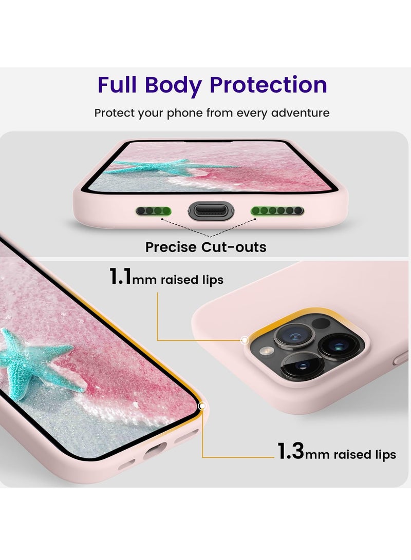 BORTONY iPhone 15 Pro Case Liquid Silicone 3 Layers Full Covered Soft Gel Rubber iPhone 15 Pro Cover Slim Phone Case with Anti-Scratch Microfiber Lining for Apple iPhone 15 Pro 6.1 Inch - Image 5