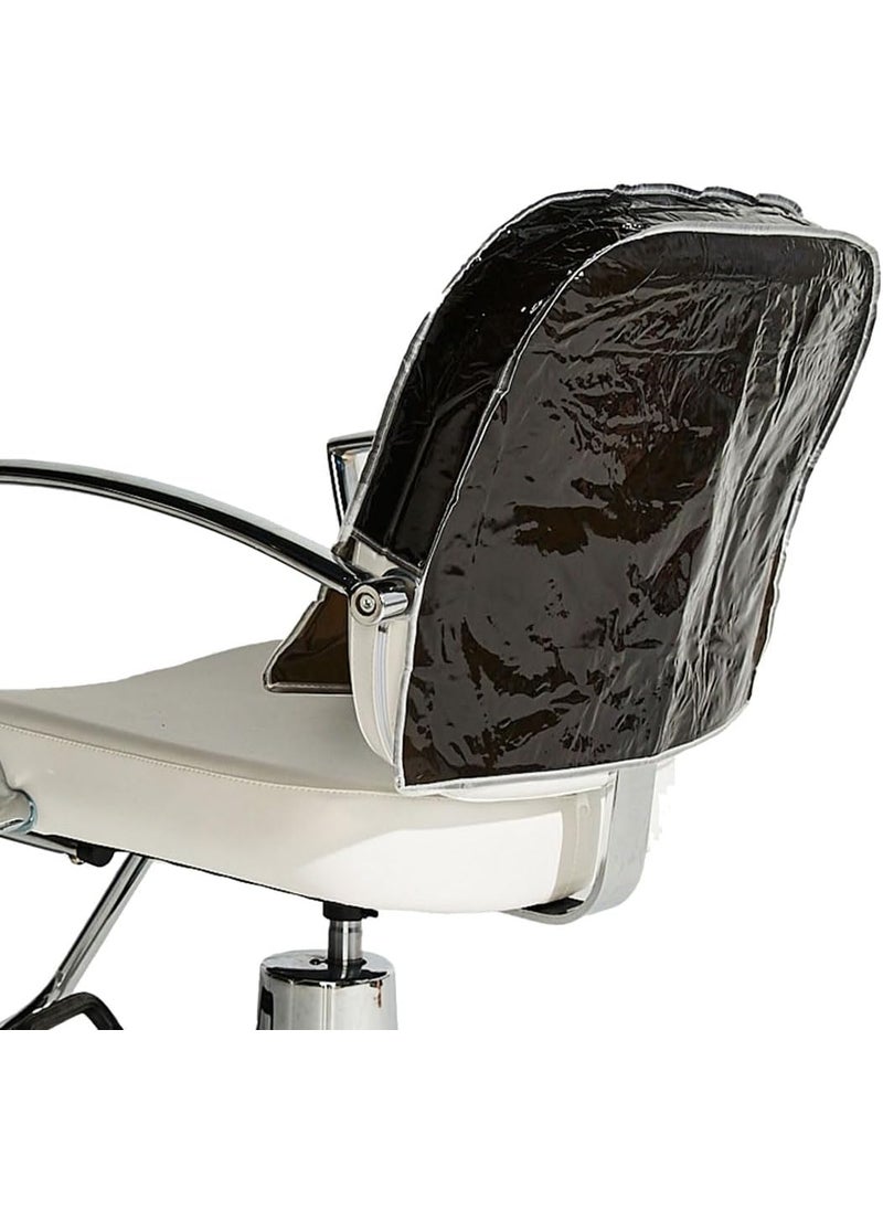 Betty Dain Betty Dain Salon Chair Cover Protects SpaSalon Chair Upholstery from Stains Chemicals Moisture and Wear Round Fits Most Salon Chairs Durable Vinyl Black 